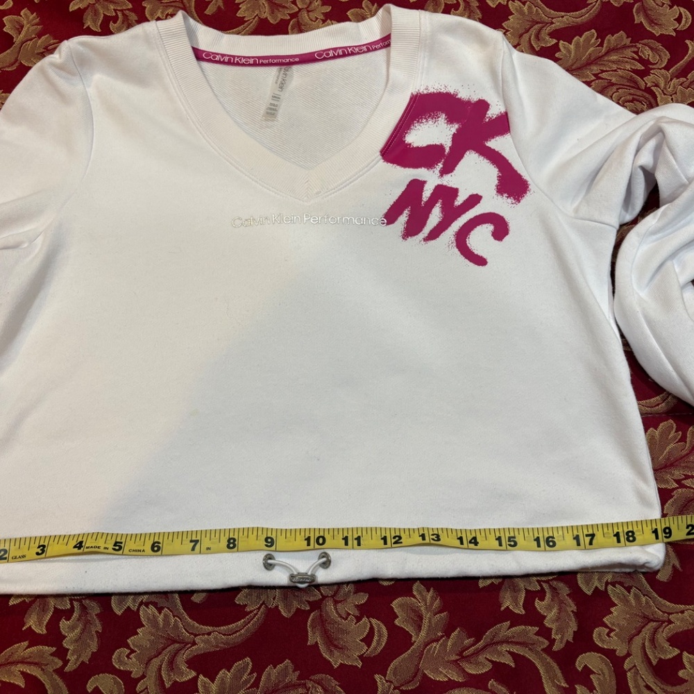 Calvin Klein Performance Crop Sweat Top Women's S - Picture 14 of 16